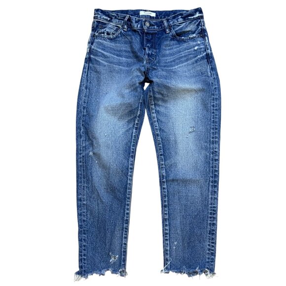 Moussy Vintage Cowhide Leather Made in Japan Slim Straight Size 29 - Picture 1 of 9